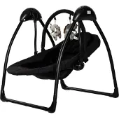 Qute Schommelstoel Q-Swing Zwart Giraffe / Zwart Frame