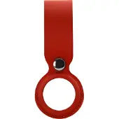 XCCESS PU Leather Airtag Loop Red
