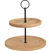 Excellent Housewares Etagere Bamboe 2-laags Hout hout Bamboe Etagère