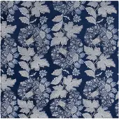 Tresanti | ARNESANO I Zijde bloemen pochet | Navy