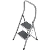 Hailo K45 keukentrap met hoge beugel, 2 treden, antraciet