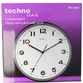 Technoline WT 8500 zwart - radio wandklok