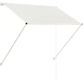 vidaXL Luifel uittrekbaar 150x150 cm crème