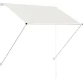 vidaXL Luifel uittrekbaar 100x150 cm crème