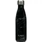 FLASKE Marble Night - RVS Drinkfles van 500ML- Geschikt als waterfles, thermosfles en thermoskan