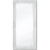 vidaXL Wandspiegel Barok 100 x 50 cm wit