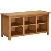 vidaXL Schoenenrek 90x37x45 cm massief eikenhout