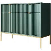 Meubella Dressoir groen 104x39x83 cm goud hotel chique