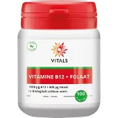 Vitals Vitamine B12 + folaat (100 zuigtabletten)