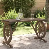 vidaXL Tuintafel 115x55x65 cm massief vurenhout