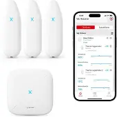 X-Sense Smart Hygrometer bundel - 3 Hygrometers en Base Station