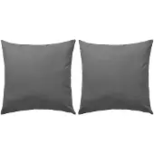 vidaXL Buitenkussens 45x45 cm grijs 2 st