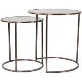 Light & Living bijzettafel duarte Ø50x52cm - set van 2