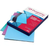 Pergamy omslagen ft A4, 250 micron, glanzend, pak van 100 stuks, trendy blauw