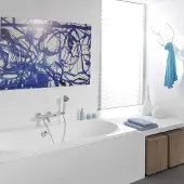 Luca Varess Trasime tweepersoons inbouwbad 190 x 90 cm acryl mat wit