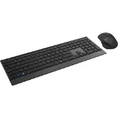 Rapoo Draadloos Toetsenbord + Draadloze Muis Azerty 9500m Zwart (19452)