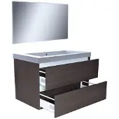 Wiesbaden Badkamermeubelset Vision 80x46 Grey Oak (2 laden)