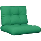 vidaXL Palletkussens 2 st stof groen