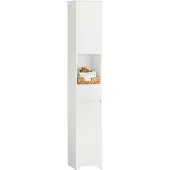 SoBuy Armoire Haute Salle de Bain 30x170 cm Blanc