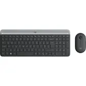 Logitech MK470 Slim Draadloos Toetsenbord en Muis Grijs AZERTY