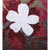 Dimex Fotobehang - Red Mosaic 225x250cm - Vliesbehang