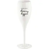 Koziol - Superglas Cheers No. 1 Champagneglas Sunshine - Kunststof - Wit