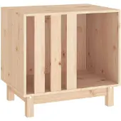 vidaXL Hondenhuis, 60x45x57 cm, massief hout, grenen