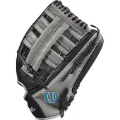 Wilson - Honkbalhandschoen - Jeugd - Leer - A500 - Zwart/Grijs - 12,5 Inch