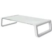 Trust Monta Monitorstandaard van gehard glas Wit