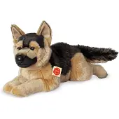 Teddy HERMANN® Teddy Hermann Knuffel Herdershond - Zachte pluche - Bruin/zwart - 60 cm