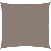 vidaXL Zonnescherm vierkant 4x4 m oxford stof taupe
