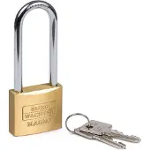 Kasp K12540L63A1 Hangslot 40 mm Gelijksluitend Goud-geel Sleutelslot