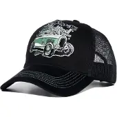 King Kerosin Pick Up 50 Hot Rod Service Trucker Cap Black