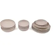 Hermia Concept 12-delige serviesset Loods | porselein wit 24x24x2 cm serviessets | NADUVI