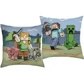Minecraft Kussen, Overworld - 40 x 40 cm - Polyester