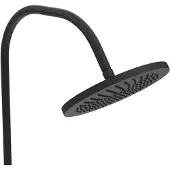 Gardentub douche 165 cm mat zwart messing
