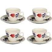 Boerenbont Kop en Schotel - Audrey - set van 4 stuks