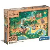 Clementoni - Puzzel - 1000 Stukjes - Disney Jungle Book Story Map