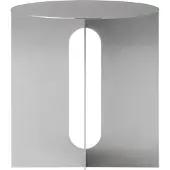 Audo Copenhagen Androgyne Bijzettafel Ø40 Cm Roestvrij - Bijzettafels & buffetten Staal Steel - 71144-002087