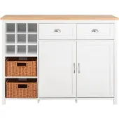SoBuy Îlot de Cuisine KNL05-W, 120x56x90 cm