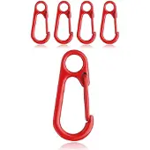 LGT JWLS Set van 5 Gekleurde Karabijnhaken - Rood