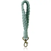 Deja Jewels Macramé Polsband met Gesp - Licht Groen