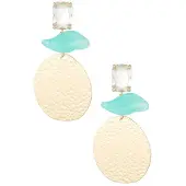 Yehwang Statement Oorbellen Beach Vibes - Blauw