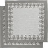 De Witte Lietaer Theedoeken De Witte Lietaer Pied De Poule Grey (2 stuks)