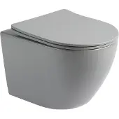 Guido Gusto Hangend toilet Pietro randloos inclusief softclose zitting mat grijs 49x37x37cm