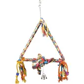 Flamingo Vogelspeelgoed touwschommel triangel 33x5x47 cm M