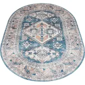 Veer Carpets Vloerkleed laria blue 4 ovaal 160 x 230 cm