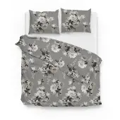 Zohome Zo Home Dekbedovertrek Katoen Flanel Ella - grey 240x200/220cm