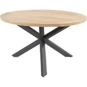 4SO Taste Prado Dining Tafel Teak Antracite dia. 130 cm