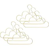 Atmosphera Kledinghanger Wolk - 6x - goud - kinderen - hangers